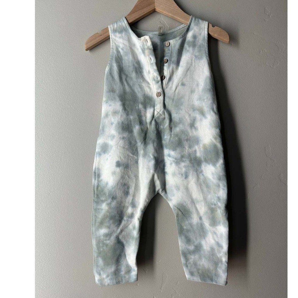 Rylee + Cru Tie Dye Romper 3 -6M  Scandi Baby Euro Summer Colorful Skate Y2K